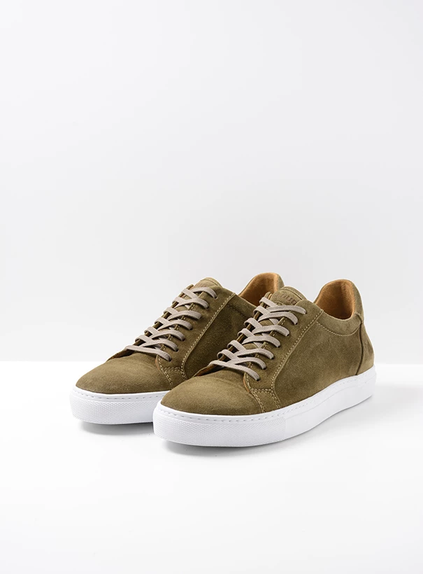 wolky sneakers 09483 forecheck 40150 dark taupe suede front